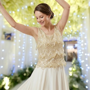 green emerald velvet dress Luxurious Gold Wedding Dresses Ball Gown Sequin Beaded