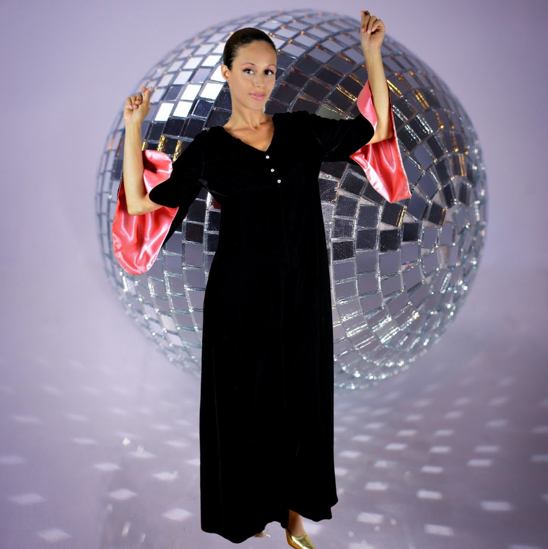 halloween-disc-costume-70s-black-velvet-jumpsuit-1970s-disco-etsy