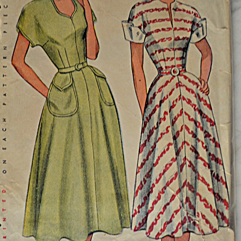 1950s Swing Dress Pattern Simplicity Sewing Pattern 1950s Etsy