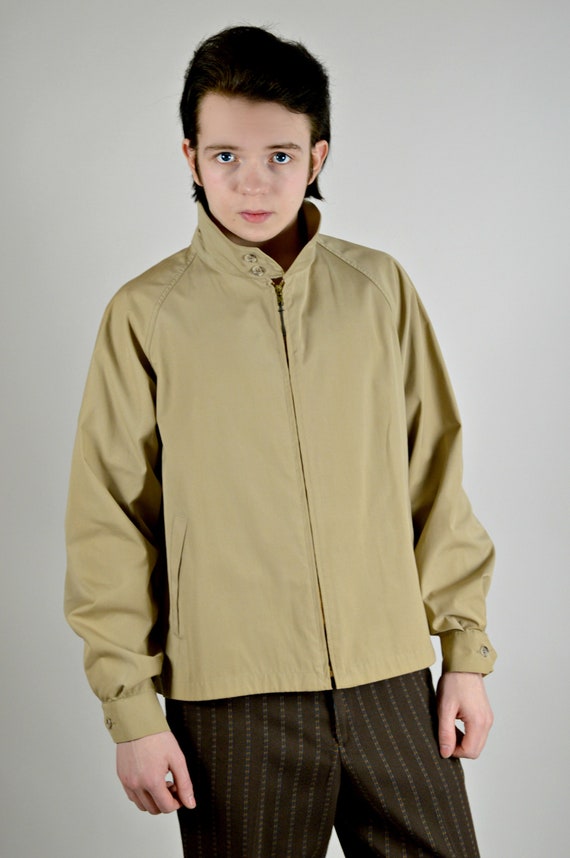 Mens Khaki London Fog Jacket, Mens Rain Jacket, 7… - image 7