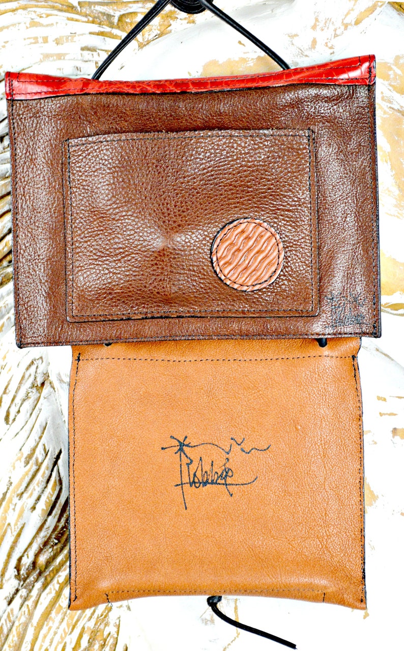 Funky Tooled Leather Handbag, Cross Body Shoulder Bag, Small Purse