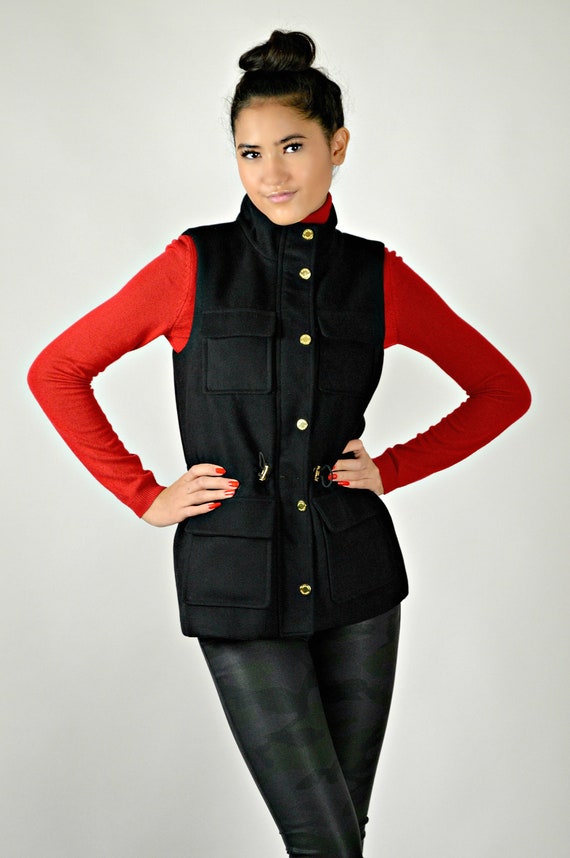 Calvin Klein Black Vest, Minimalist and Functional