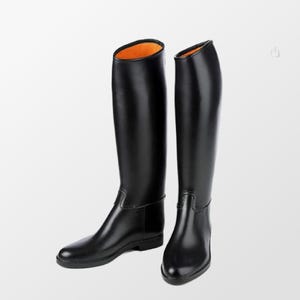 Vintage Britse plattelandslaarzen, waterdichte regenlaarzen, ruiterstijl, Muddy Festival Essential, cottage Craft