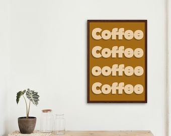 Retro Coffee Print