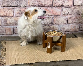 Gift for Dog Mom | Personalized Dog Bowl Stand | Large Dog Birthday Gift for Pet Lover