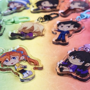 Ace Attorney character keyrings