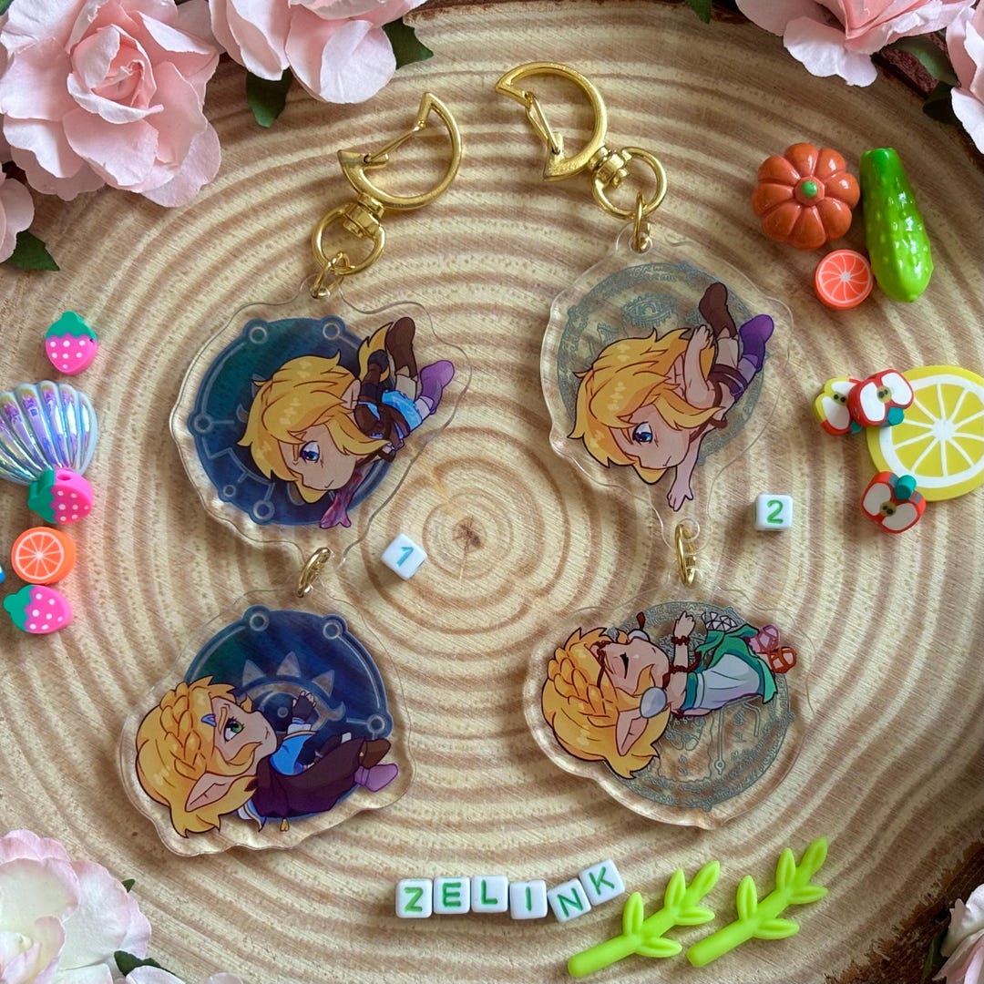 TOTK ZELINK Link and Zelda Acrylic Keychain - Etsy