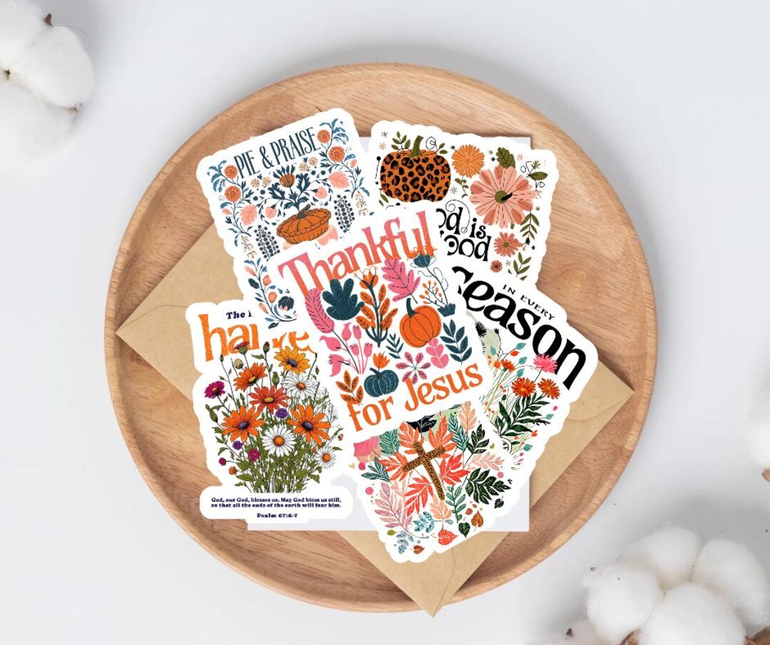 Thanksgiving Sticker Pack - Etsy