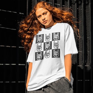 Heavy Metal Horns T-shirt - Unisex Metalhead Shirt. Metalcore distressed vintage style Heavy Metal Band Tee. Checkered rockers skater vibe