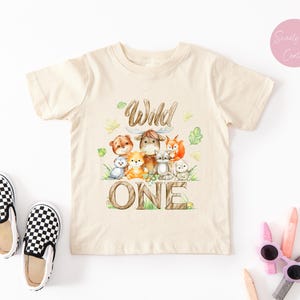 Camiseta personalizada &quot;Wild One&quot;, camiseta &quot;Safari Wild One&quot;, camiseta personalizada para primer año, &quot;Wild One&quot; para niño de 1 año, conjunto &quot;Wild One&quot; para niño, camiseta &quot;Wild One&quot; para niño pequeño.