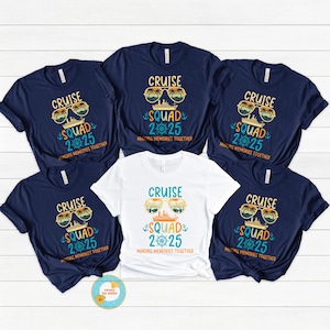 Custom Cruise Squad Shirts, Family Cruise Tee, Family Trip 2025, Matching Cruise Shirt, Family Vacation Tee, Cruise Squad 2025, Holiday Tees