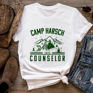 Custom Camp Counselor Shirts, Personalized Camp Counselor Shirts, Camping Shirts for Family Friends, Summer Camp Shirts, Camp Counselor Gift