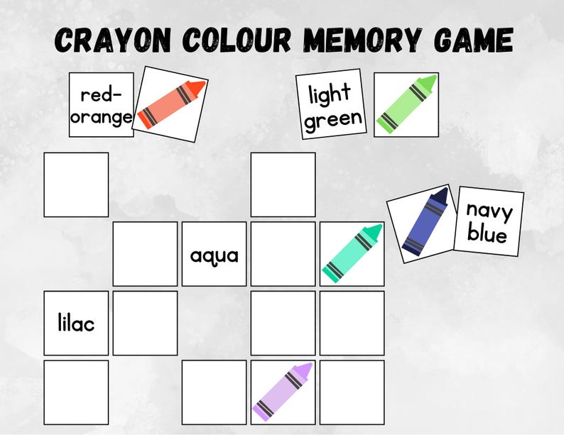 Crayon Color Sort, Printable Colour Matching Activity, Busy Book, File ...