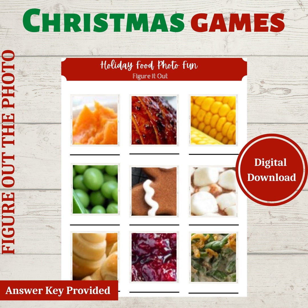 Photo Fun Find the Food Picture Quiz Family Fun - Etsy