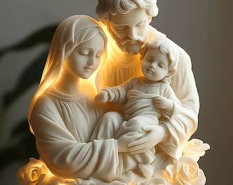 2 PCS Christmas Nativity, 3D Silicone Molds, Candle or Soap, Aromatherapy Plaster, 9.4x9.1 cm, Religious Art, Gift Portable Sculpture