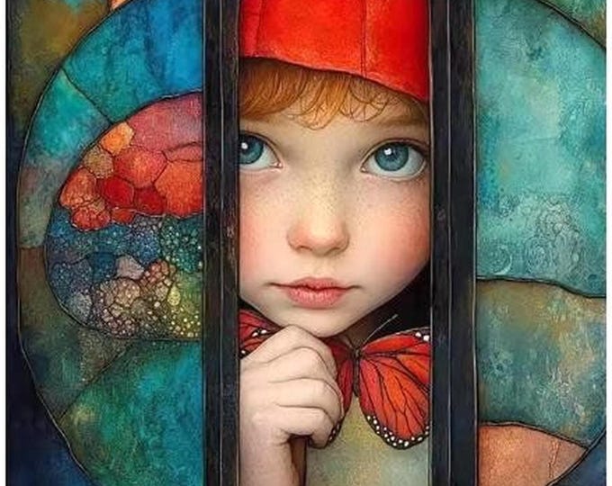 DIY Diamond Paint Kit, Child Friendly Cartoon, Round or Square Drill, Peekaboo Theme, Mosaic Glued, Holiday Party, Make a Child Smile