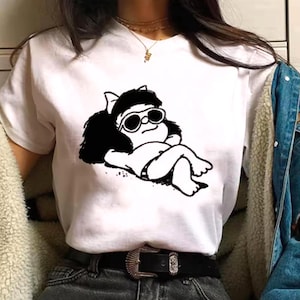 Mafalda T-Shirt: Lateinamerikanische Comic Ikone, lustiges Grafik-T-Shirt