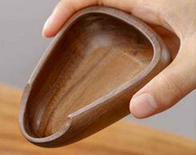Coffee Beans Scoop, Solid Walnut, Natural Shovel, Carved, Tapered Spout, Measuring Tool Espresso, Tea Leaves, Flour, Bath Salts, Elegant