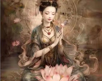 Embroidery, Printed Cross Stitch Kit 11CT or 9CT, Silk Thread, Lotus Needlepoint Set, Wall Home Decor, Beginners