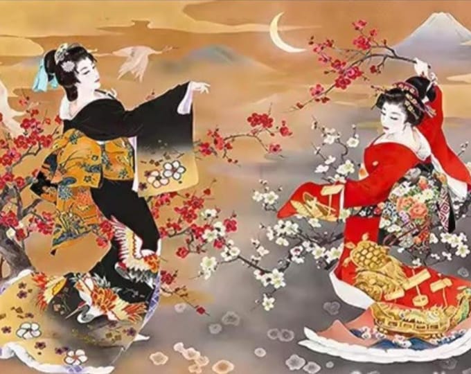 5D Diamond Paint Kit, Floral Kimonos and Lifted Spirits Series, Round Drill, 3 Size Options, DIY Mosaic Art, DIY Wall Decor