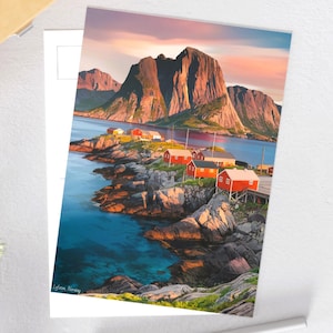 Lofoten, Norwegen Postkarten, Nordische Landschaftskunst, Perfekt für Geschenk, Wohnkultur, Reiseerinnerungen, Kunstsammler, Naturliebhaber