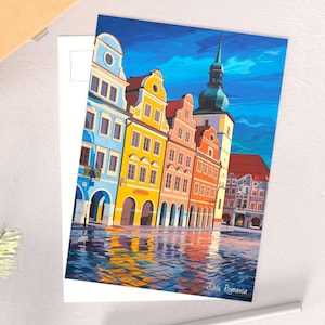 Postkaarten Sibiu, Roemenië – Historisch Transsylvanisch Stadsgezicht | Europese reissouvenirs en kunstverzamelaars