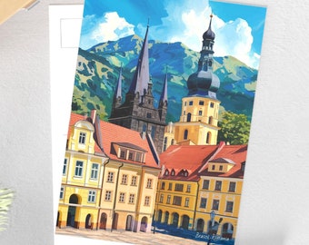 Brasov Romania Postcard Colorful Historic Town Iconic Architecture Travel Souvenir Art Print
