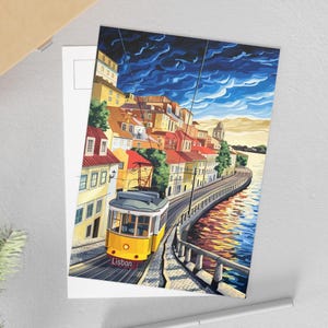 Cartoline di Lisbona, cartoline di viaggio, stampe artistiche, cartoline ricordo, regali in stile vintage