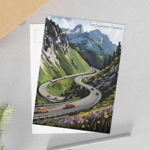 Cartoline, Cartoline artistiche della Strada Transfagarasan, Cartoline panoramiche della Romania, Regali di viaggio, Stampe artistiche, Biglietti d'ispirazione, Viaggi