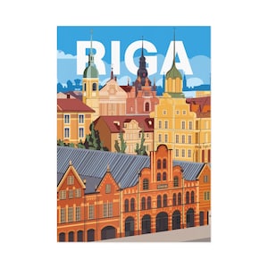 Postales de viaje vintage de Riga: tarjetas de recuerdo de bellas artes