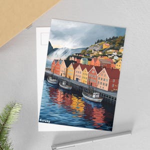 Cartes postales norvégiennes, Carte postale côtière pittoresque, Cartes d'inspiration de voyage, Impressions d'art pittoresques, Cadeaux uniques, Voeux des Fêtes, Souvenir