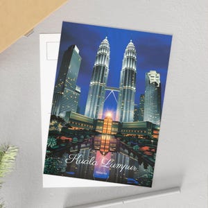 Cartoline di Kuala Lumpur, cartoline artistiche di viaggio con Kuala Lumpur, regali d'arte, cartoline da collezione