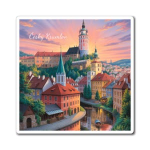 Cesky Krumlov Magnet: Souvenir aus der Tschechischen Stadt