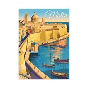 Cartões-postais de Belas Artes de Malta | Lembranças de Viagem, Decoração Colecionável, Saudações Únicas, Presentes Perfeitos, Bela Arte de Malta