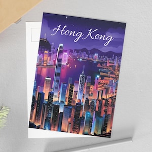 Hong Kong ansichtkaarten, levendige reisherinneringen Wanddecoratie Souvenir Nachtlampje Cadeau