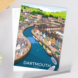 Cartoline artistiche di Dartmouth Town - Viste panoramiche, regali per viaggiatori, decorazioni per la casa, oggetti da collezione unici, arte per ogni occasione