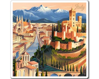 Italy Jumbo 3D Rubber Map Magnet - 7 Sq Inch Collectible Souvenir, Made In USA