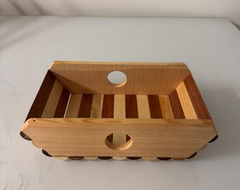 Wooden Mouse Hideout | Natural Small Rodent House | Chew-Safe Shelter for Pet Mice & Gerbils
