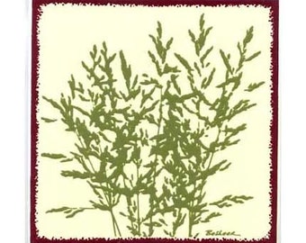 Meadow Grass for Wall Plaque, Kitchen Backsplash Tile or Bathroom Tile by Besheer Art Tile (BB-8)