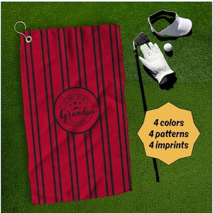 Golf Towel, Custom Towel, Funny Fathers Day Towel, Grandpa Gift, Golf Gifts for Dad, Papa, Dad Gift, Birthday Gift, Golf Gifts for Him