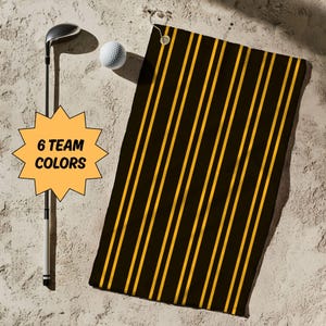 Golf Towel, Custom Towel, NFL, Sports Fan, Golf Gifts for Dad, Papa, Dad Gift, Grandpa Gift, Husband Gift, Birthday Gift, Golf Gifts for Him
