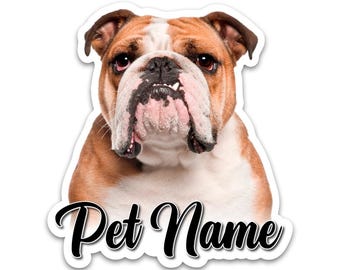 Calcomanía personalizada con retrato de mascota, vinilo personalizado de perro y gato para ventanas de autos o camionetas, además de computadoras portátiles, vasos, Kindle, teléfonos y botellas de agua.