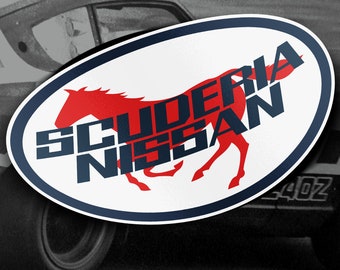 Scuderia Nissan Replica Decal (3.25"x5")