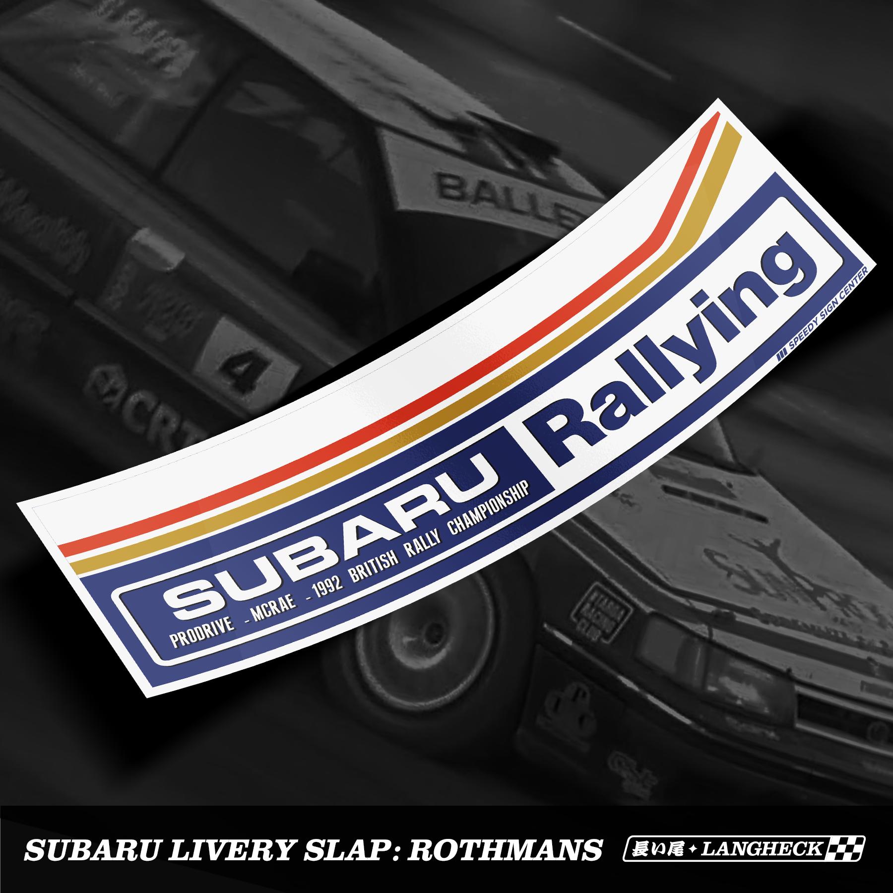 Subaru rally team decal - Etsy 日本