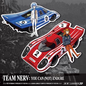 Naklejki winylowe Team NERV (4&quot;x7&quot;)