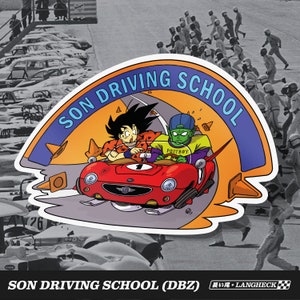Son Driving School Vinyl Decal (4&quot;x5.5&quot;)