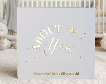 Gender Neutral Baby Memory Book & Photo Album • Baby Shower and New Parent Gift
