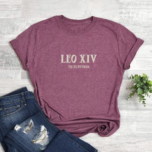 New Pope 2025 Shirt, Pope Leo XIV Tee, Robert Prevost Shirt, Papa Leo XIV, Catholic Hoodie, Tu Es Petrus Shirt, The First American Pope Tee