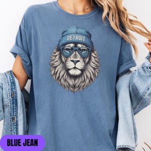 Detroit Football Comfort Color Shirt, Detroit Game Day Shirt, Detroit Mascot Football Shirt, Lions Mascot Shirt, American Football Gift, t