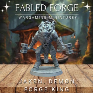 Jaken, Demon Forge King | Wargaming Model | Resin 3D Printed | Base Included (Sized Appropriately)
